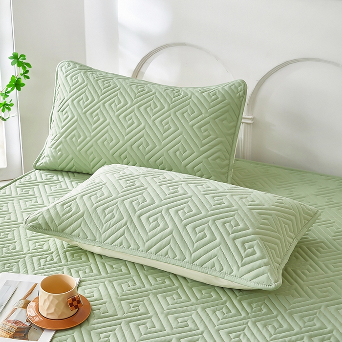 91家纺网 家纺一手货源 找家纺 三盛源 2026新款A类防水隔脏夹棉枕套枕头单双人保护套隔离枕芯水洗棉枕头套家用防口水-简奢系列（支持小批量定制尺寸） 简奢系列-薄荷绿