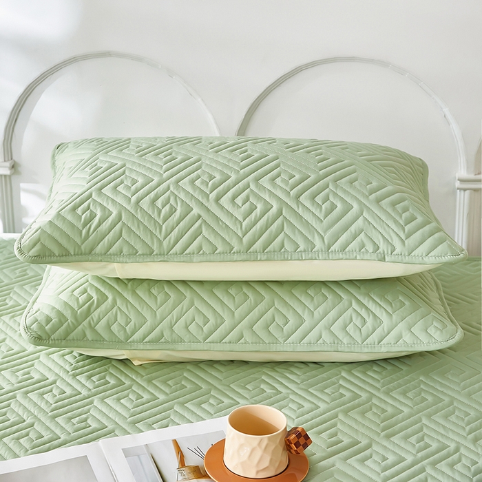 91家纺网 家纺一手货源 找家纺 三盛源 2026新款A类防水隔脏夹棉枕套枕头单双人保护套隔离枕芯水洗棉枕头套家用防口水-简奢系列（支持小批量定制尺寸） 简奢系列-薄荷绿