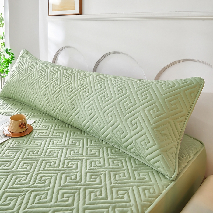 91家纺网 家纺一手货源 找家纺 三盛源 2026新款A类防水隔脏夹棉枕套枕头单双人保护套隔离枕芯水洗棉枕头套家用防口水-简奢系列（支持小批量定制尺寸） 简奢系列-薄荷绿