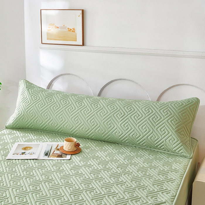 91家纺网 家纺一手货源 找家纺 三盛源 2026新款A类防水隔脏夹棉枕套枕头单双人保护套隔离枕芯水洗棉枕头套家用防口水-简奢系列（支持小批量定制尺寸） 简奢系列-薄荷绿