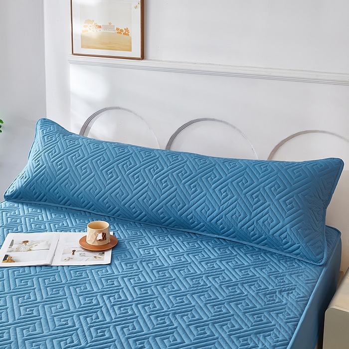 91家纺网 家纺一手货源 找家纺 三盛源 2026新款A类防水隔脏夹棉枕套枕头单双人保护套隔离枕芯水洗棉枕头套家用防口水-简奢系列（支持小批量定制尺寸） 简奢系列-天空蓝