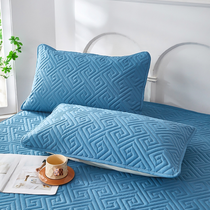 91家纺网 家纺一手货源 找家纺 三盛源 2026新款A类防水隔脏夹棉枕套枕头单双人保护套隔离枕芯水洗棉枕头套家用防口水-简奢系列（支持小批量定制尺寸） 简奢系列-天空蓝