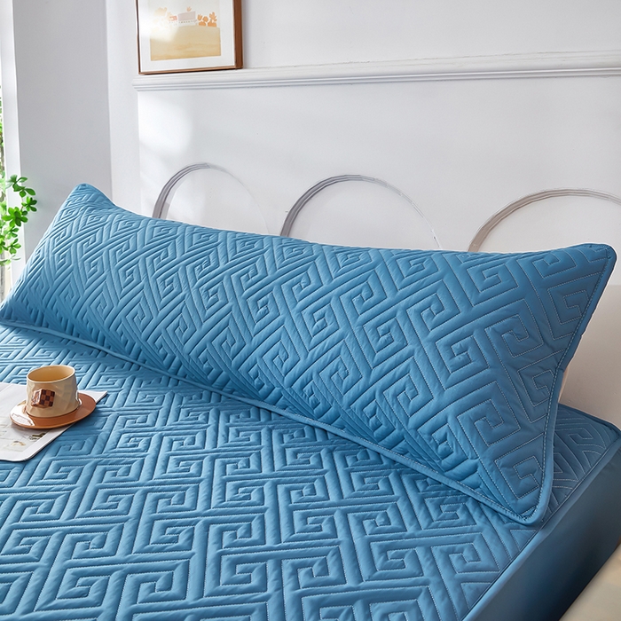 91家纺网 家纺一手货源 找家纺 三盛源 2026新款A类防水隔脏夹棉枕套枕头单双人保护套隔离枕芯水洗棉枕头套家用防口水-简奢系列（支持小批量定制尺寸） 简奢系列-天空蓝