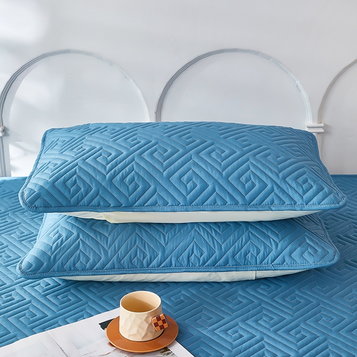 91家纺网 家纺一手货源 找家纺 三盛源 2026新款A类防水隔脏夹棉枕套枕头单双人保护套隔离枕芯水洗棉枕头套家用防口水-简奢系列（支持小批量定制尺寸） 简奢系列-天空蓝