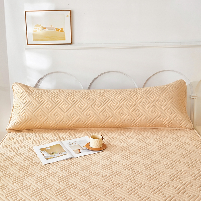 91家纺网 家纺一手货源 找家纺 三盛源 2026新款A类防水隔脏夹棉枕套枕头单双人保护套隔离枕芯水洗棉枕头套家用防口水-简奢系列（支持小批量定制尺寸） 简奢系列-奶咖