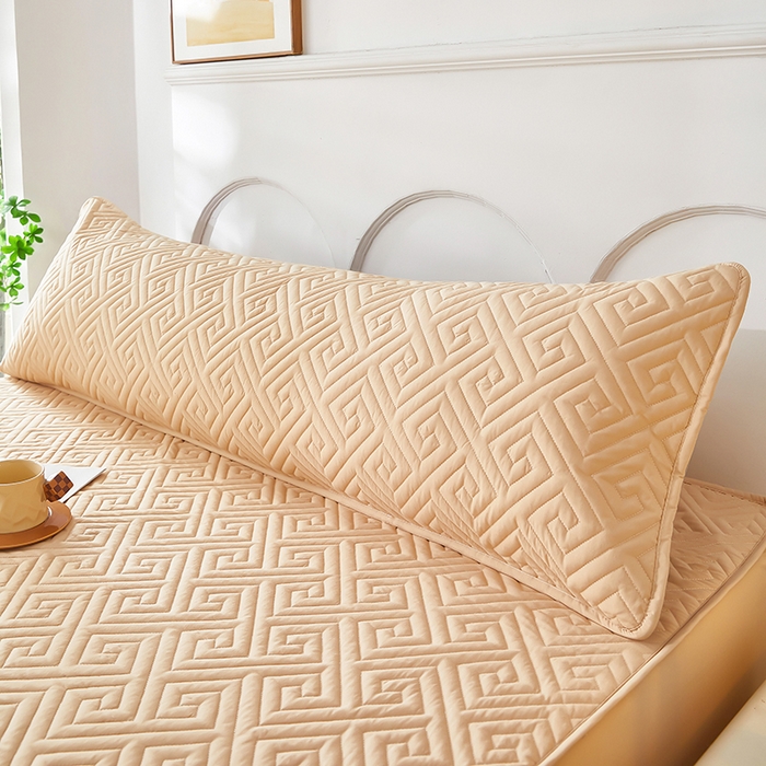 91家纺网 家纺一手货源 找家纺 三盛源 2026新款A类防水隔脏夹棉枕套枕头单双人保护套隔离枕芯水洗棉枕头套家用防口水-简奢系列（支持小批量定制尺寸） 简奢系列-奶咖