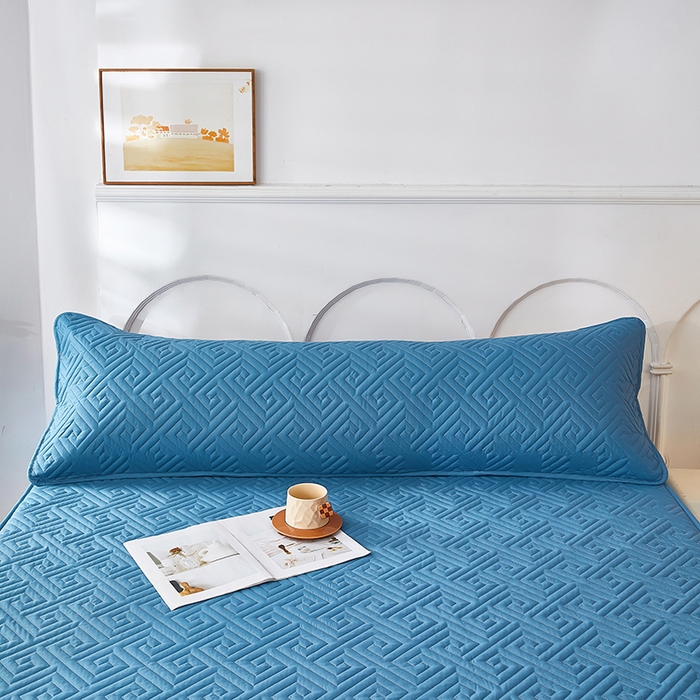 91家纺网 家纺一手货源 找家纺 三盛源 2026新款A类防水隔脏夹棉枕套枕头单双人保护套隔离枕芯水洗棉枕头套家用防口水-简奢系列（支持小批量定制尺寸） 简奢系列-天空蓝