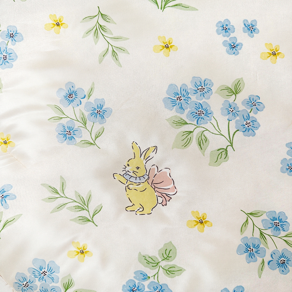 91家纺网 家纺一手货源 找家纺 悦织语 2026新款凉感丝（含氨纶）双面凉感冰丝夏凉被空调被 兔兔密语