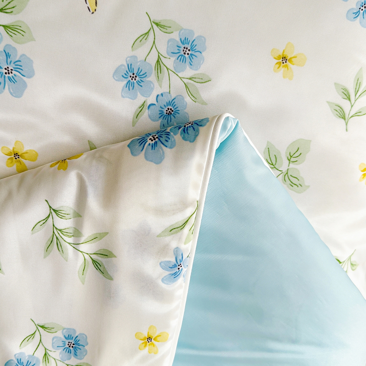 91家纺网 家纺一手货源 找家纺 悦织语 2026新款凉感丝（含氨纶）双面凉感冰丝夏凉被空调被 兔兔密语