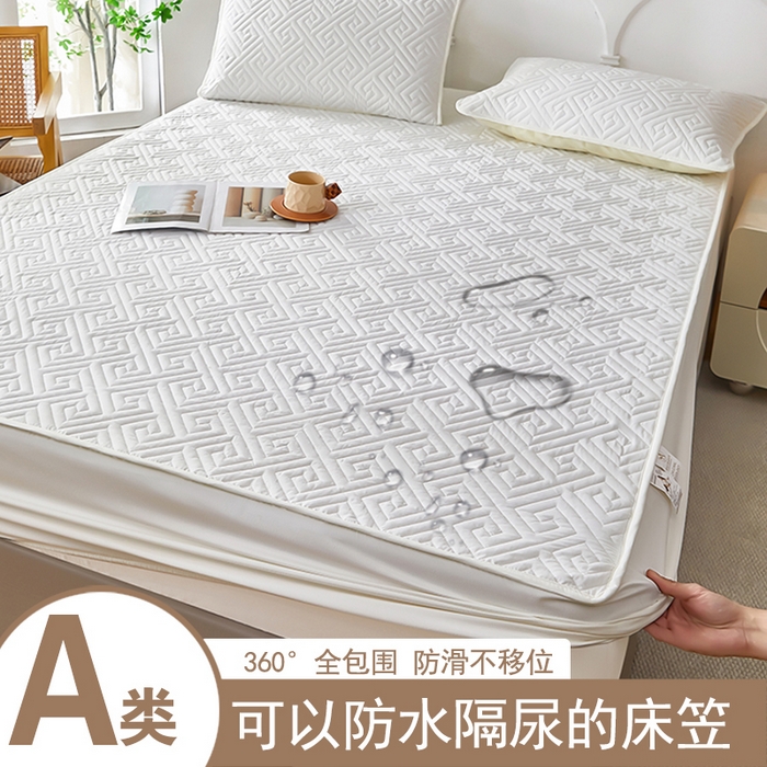 91家纺网 家纺一手货源 找家纺 （总）三盛源 2026新款A类防水夹棉床笠加厚席梦思床垫保护套床笠罩防滑-简奢系列（支持小批量定制尺寸）