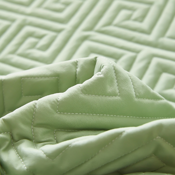 91家纺网 家纺一手货源 找家纺 三盛源 2026新款A类防水夹棉床笠加厚席梦思床垫保护套床笠罩防滑-简奢系列（支持小批量定制尺寸） 简奢系列-薄荷绿