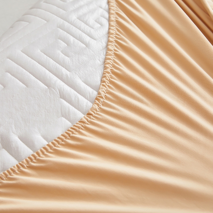 91家纺网 家纺一手货源 找家纺 三盛源 2026新款A类防水夹棉床笠加厚席梦思床垫保护套床笠罩防滑-简奢系列（支持小批量定制尺寸） 简奢系列-奶咖