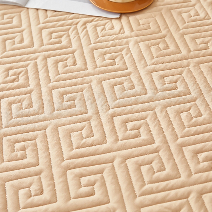 91家纺网 家纺一手货源 找家纺 三盛源 2026新款A类防水夹棉床笠加厚席梦思床垫保护套床笠罩防滑-简奢系列（支持小批量定制尺寸） 简奢系列-奶咖