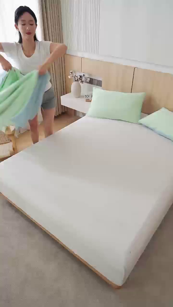 91家纺网 家纺一手货源 找家纺 （总）悦织语 2026新款A类云母凉感丝（含氨纶）+针织棉双面可用夏凉被空调被被子被芯