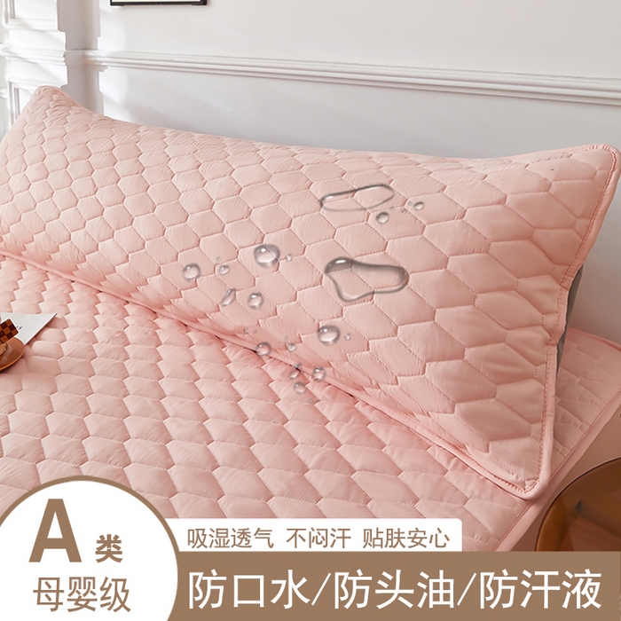 91家纺网 家纺一手货源 找家纺 （总）三盛源 2026新款A类防水夹棉枕套枕芯套防头油双人1.2枕头套1.5夫妻枕头长款一体1.8枕芯套-洛卡系列（支持小批量定制尺寸）