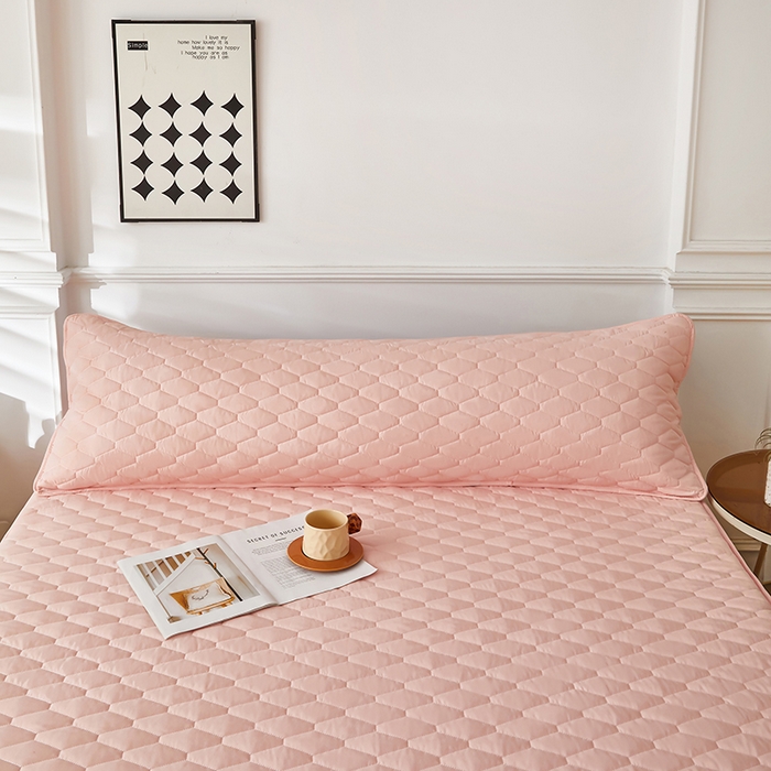 91家纺网 家纺一手货源 找家纺 三盛源 2026新款A类防水夹棉枕套枕芯套防头油双人1.2枕头套1.5夫妻枕头长款一体1.8枕芯套-洛卡系列（支持小批量定制尺寸） 洛卡系列-粉豆沙