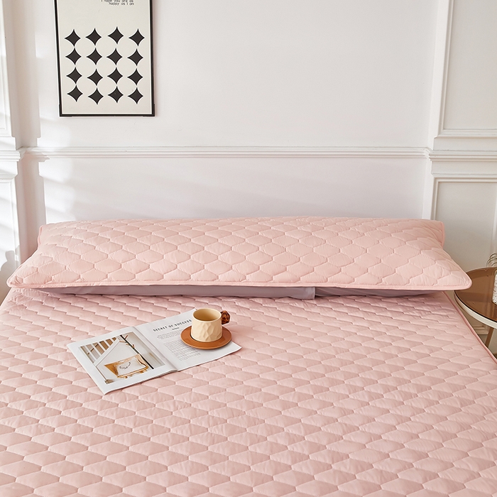 91家纺网 家纺一手货源 找家纺 三盛源 2026新款A类防水夹棉枕套枕芯套防头油双人1.2枕头套1.5夫妻枕头长款一体1.8枕芯套-洛卡系列（支持小批量定制尺寸） 洛卡系列-粉豆沙