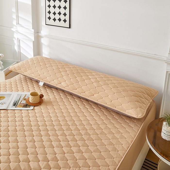 91家纺网 家纺一手货源 找家纺 三盛源 2026新款A类防水夹棉枕套枕芯套防头油双人1.2枕头套1.5夫妻枕头长款一体1.8枕芯套-洛卡系列（支持小批量定制尺寸） 洛卡系列-卡其