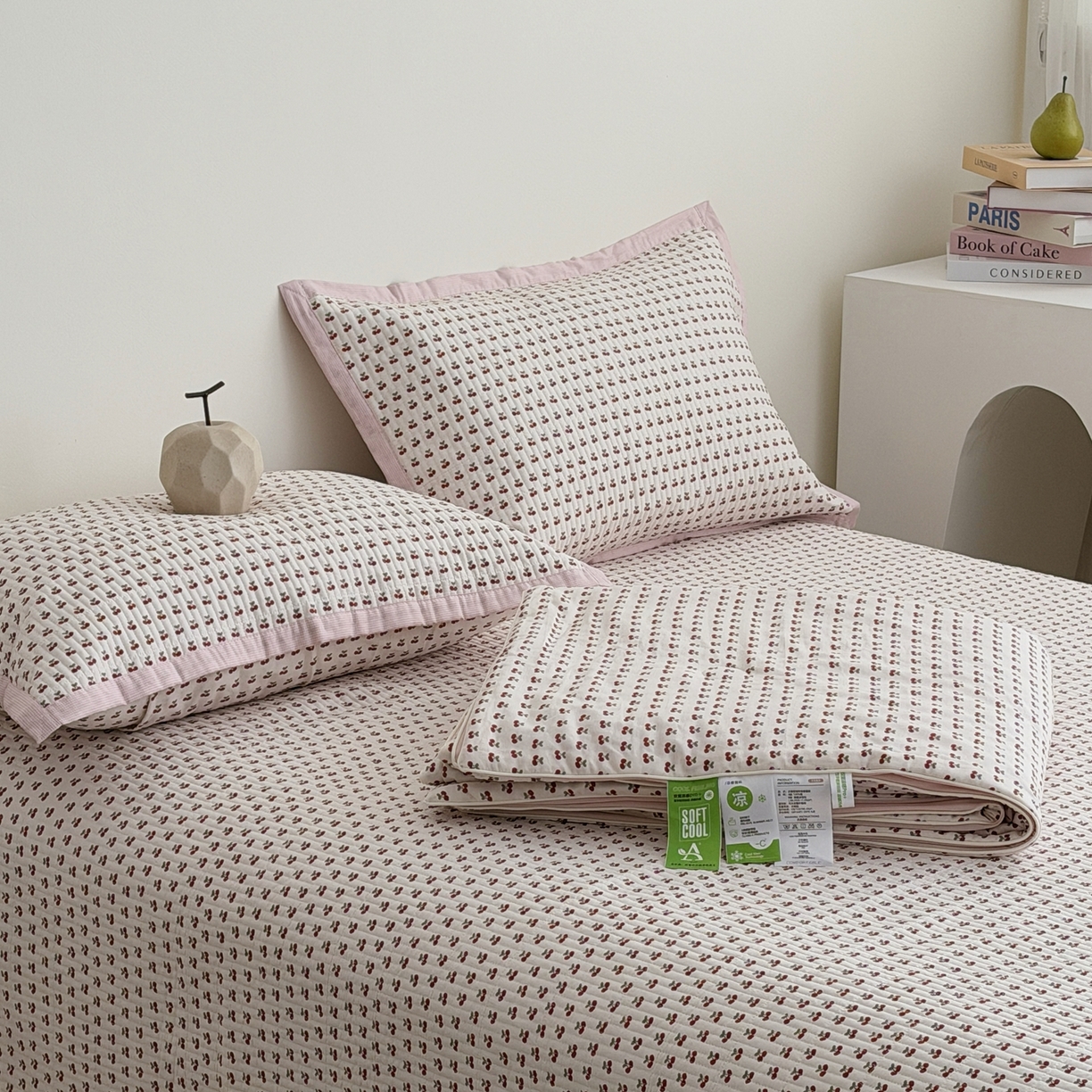 91家纺网 家纺一手货源 找家纺 （总）佰织鑫家居 2026新款全棉双层纱床盖款锦氨夏被四件套