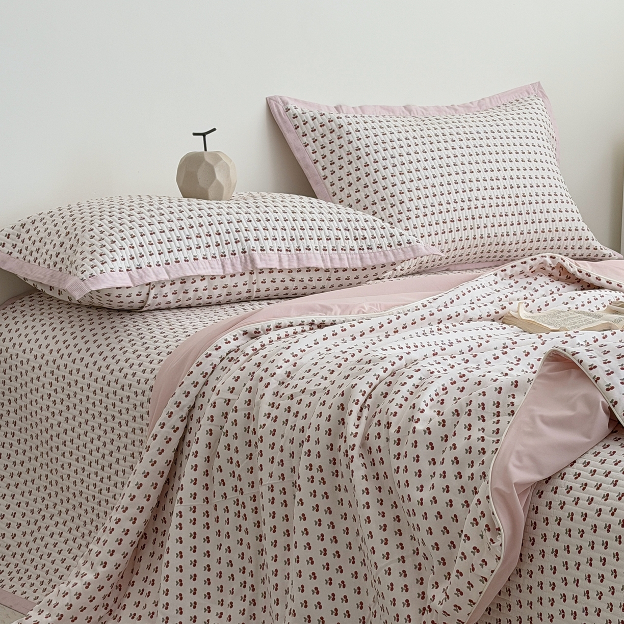 91家纺网 家纺一手货源 找家纺 （总）佰织鑫家居 2026新款全棉双层纱床盖款锦氨夏被四件套