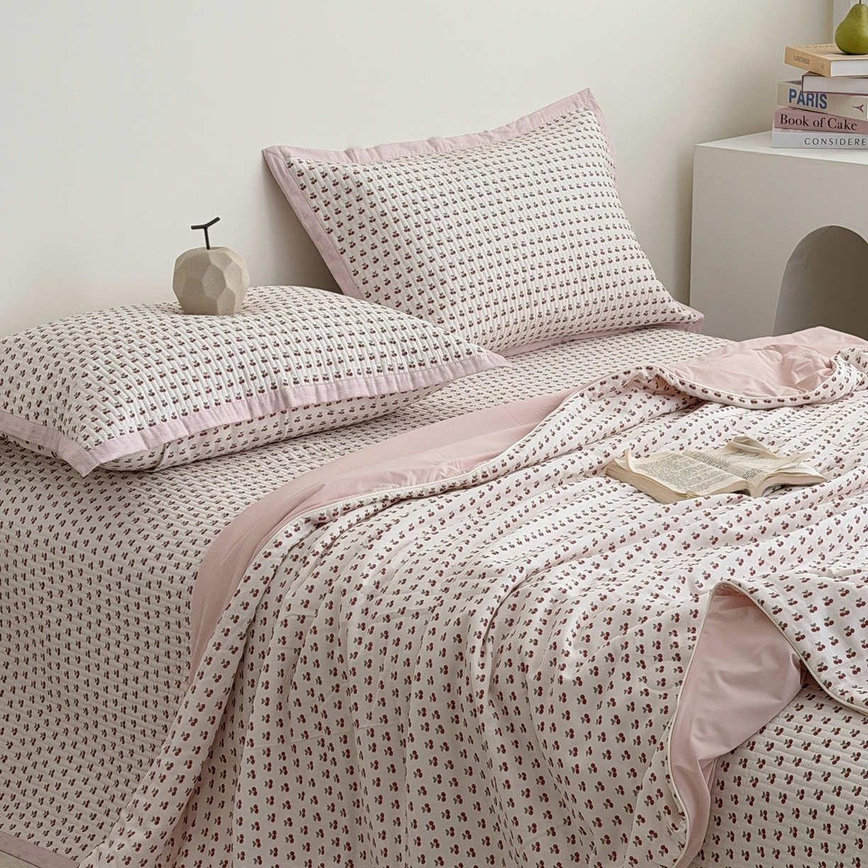 91家纺网 家纺一手货源 找家纺 （总）佰织鑫家居 2026新款全棉双层纱床盖款锦氨夏被四件套