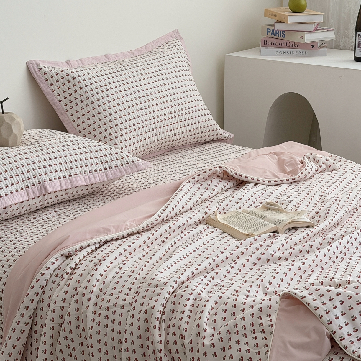 91家纺网 家纺一手货源 找家纺 （总）佰织鑫家居 2026新款全棉双层纱床盖款锦氨夏被四件套