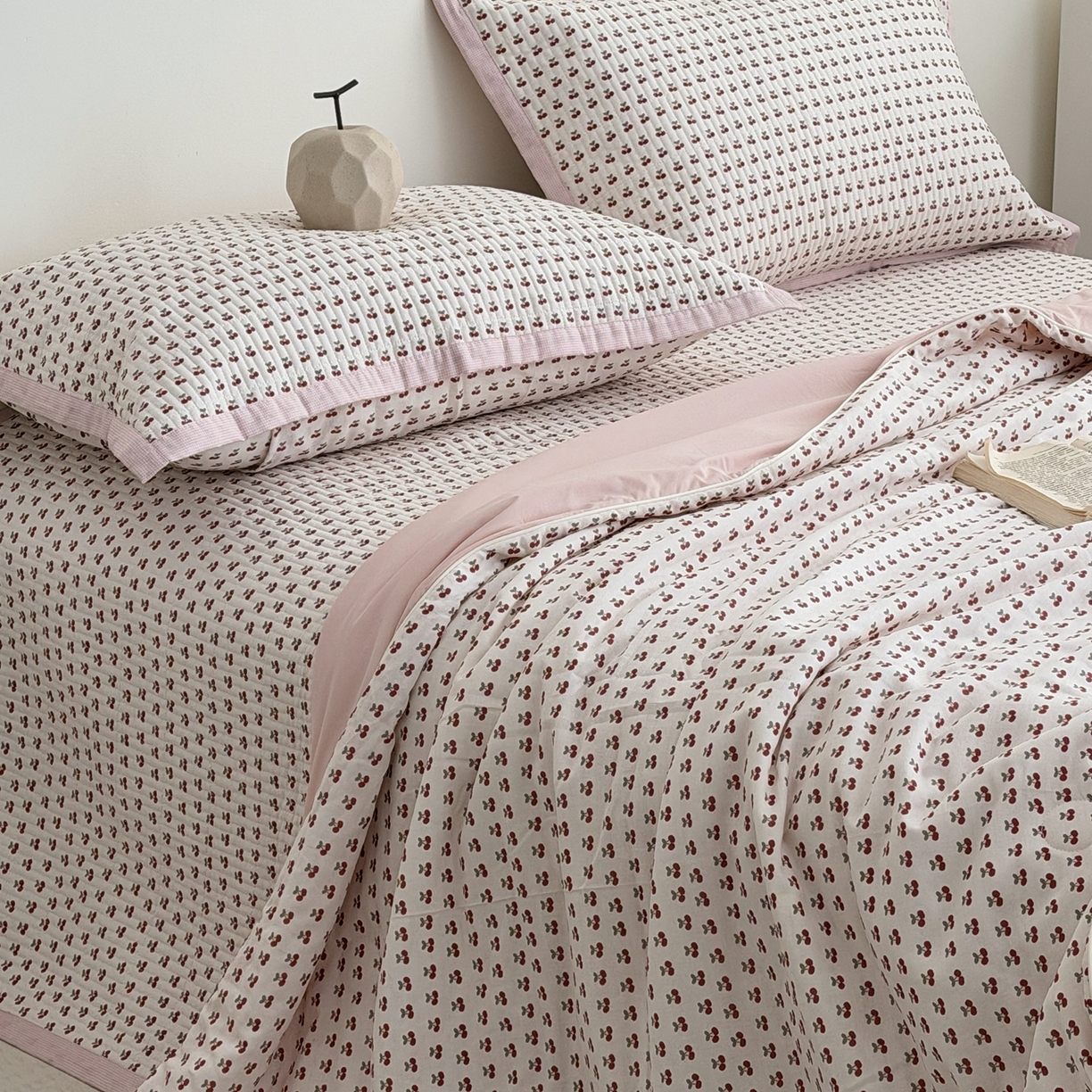 91家纺网 家纺一手货源 找家纺 （总）佰织鑫家居 2026新款全棉双层纱床盖款锦氨夏被四件套