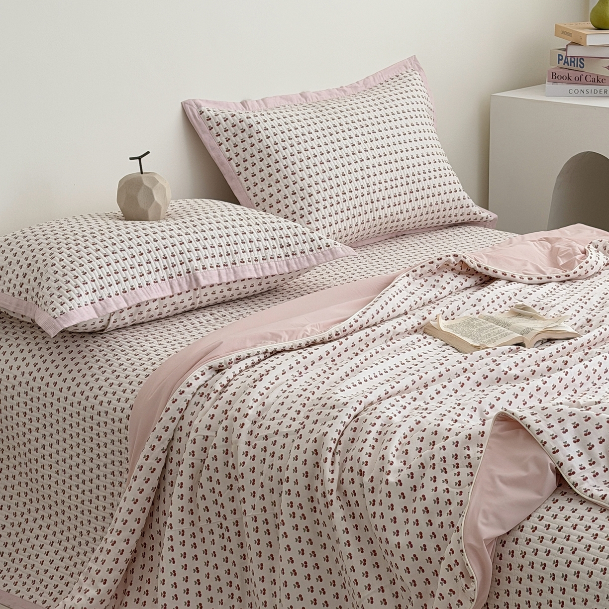 91家纺网 家纺一手货源 找家纺 （总）佰织鑫家居 2026新款全棉双层纱床盖款锦氨夏被四件套