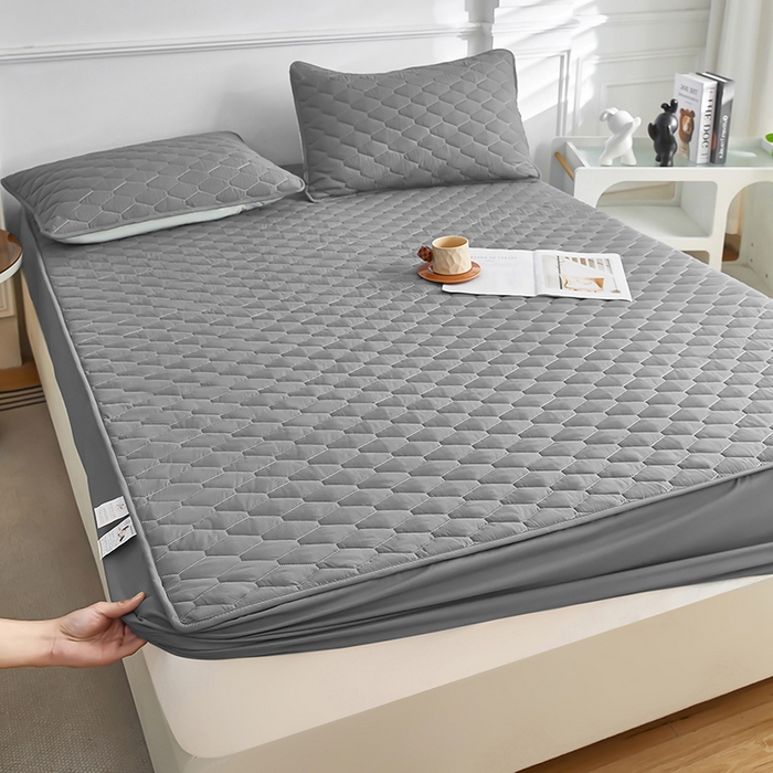 91家纺网 家纺一手货源 找家纺 （总）三盛源 2026新款A类防水隔尿床笠单件夹棉加厚席梦思床垫保护罩防尘床单床罩床套-洛卡系列（支持小批量定制尺寸）