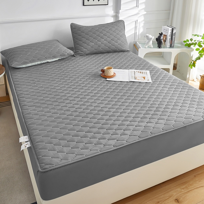 91家纺网 家纺一手货源 找家纺 （总）三盛源 2026新款A类防水隔尿床笠单件夹棉加厚席梦思床垫保护罩防尘床单床罩床套-洛卡系列（支持小批量定制尺寸）