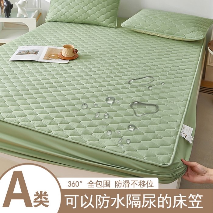 91家纺网 家纺一手货源 找家纺 （总）三盛源 2026新款A类防水隔尿床笠单件夹棉加厚席梦思床垫保护罩防尘床单床罩床套-洛卡系列（支持小批量定制尺寸）