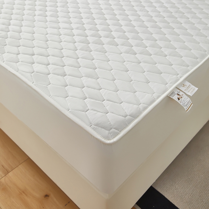 91家纺网 家纺一手货源 找家纺 三盛源 2026新款A类防水隔尿床笠单件夹棉加厚席梦思床垫保护罩防尘床单床罩床套-洛卡系列（支持小批量定制尺寸） 洛卡系列-奶昔白