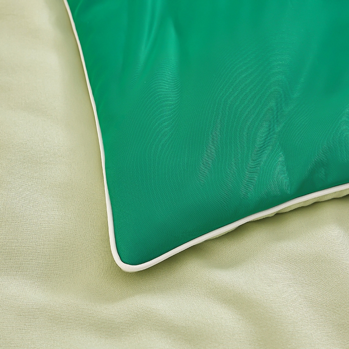 91家纺网 家纺一手货源 找家纺 悦织语 2026新款A类云母凉感丝（含氨纶）+针织棉双面可用夏凉被空调被被子被芯 西瓜绿+浅绿