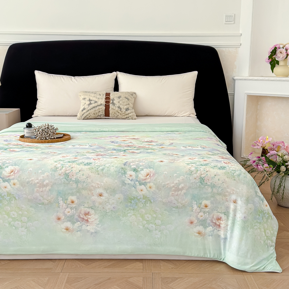 91家纺网 家纺一手货源 找家纺 圣尔雅家纺 2026春夏新款数码印花凉感丝夏被夏凉被空调被系列 如漫