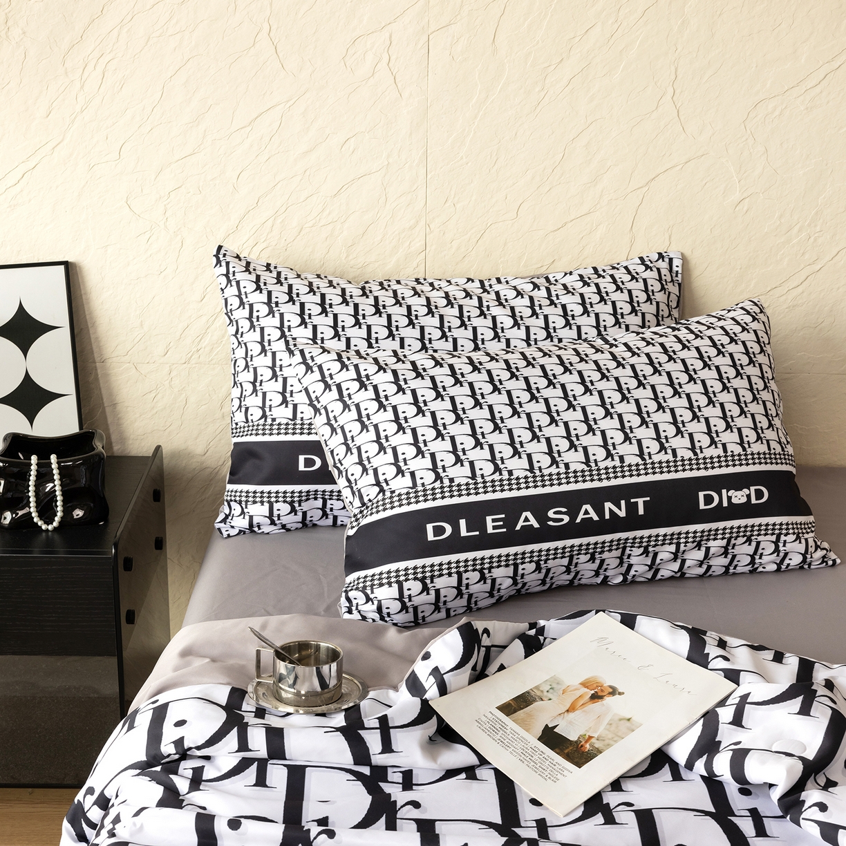 91家纺网 家纺一手货源 找家纺 （总）摩卡（乐趣） 2026新款水洗真丝数码印花夏被四件套