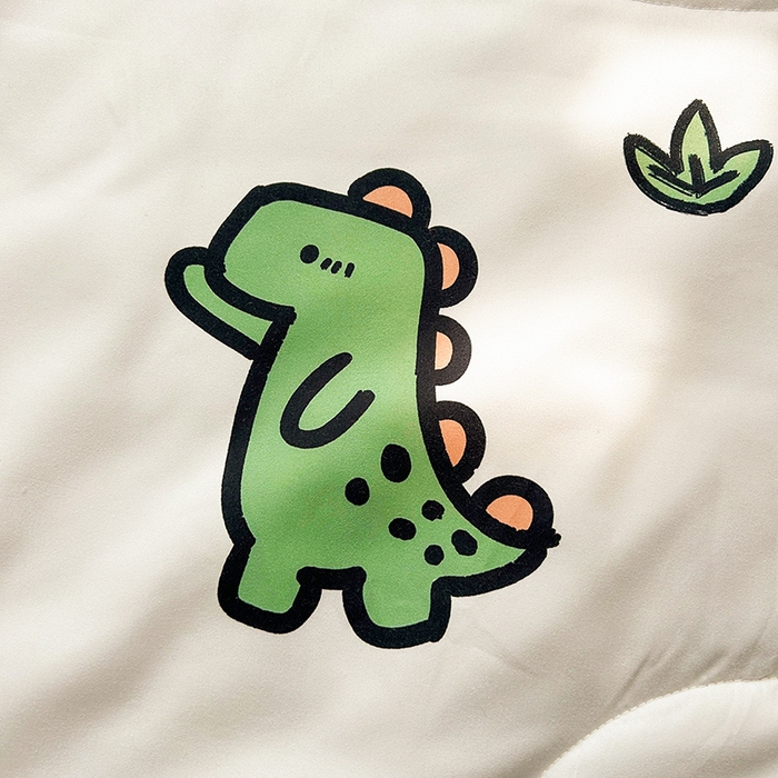 91家纺网 家纺一手货源 找家纺 悦织语 2026新款水洗棉双层纱豆豆被大豆夏凉被 动物总动员