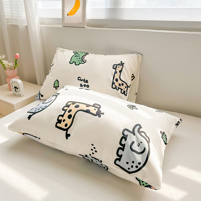 91家纺网 家纺一手货源 找家纺 悦织语 2026新款水洗棉双层纱豆豆被大豆夏凉被 动物总动员