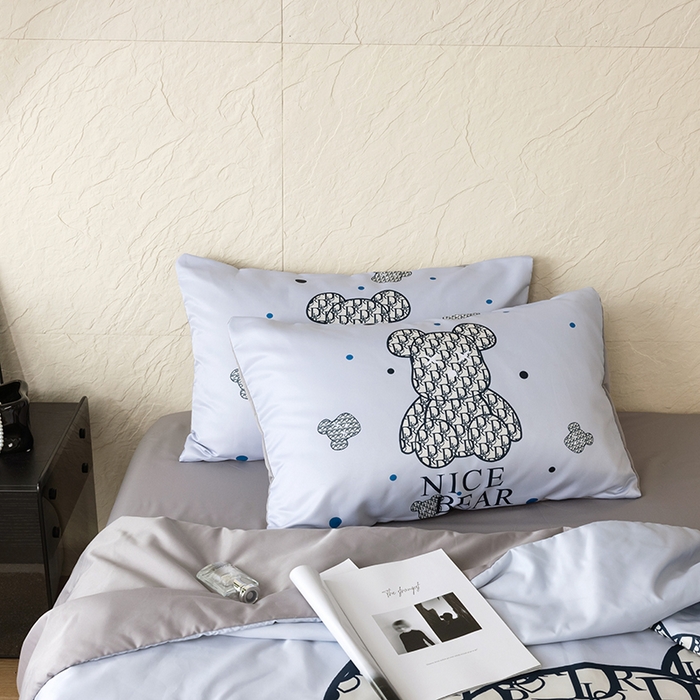 91家纺网 家纺一手货源 找家纺 摩卡（乐趣） 2026新款水洗真丝数码印花夏被四件套 萌迪