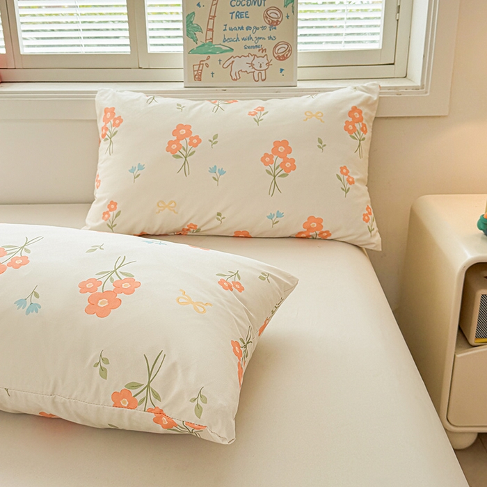 91家纺网 家纺一手货源 找家纺 悦织语 2026新款水洗棉双层纱豆豆被大豆夏凉被 花都仙子