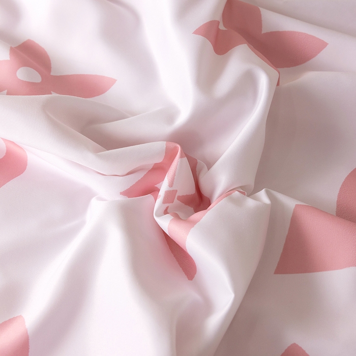 91家纺网 家纺一手货源 找家纺 摩卡（乐趣） 2026新款水洗真丝数码印花夏被四件套 太阳花粉