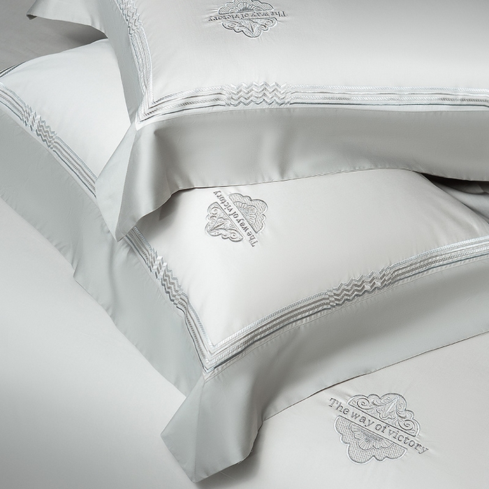 91家纺网 家纺一手货源 找家纺 （总）诗黛尔家纺 2026春夏新款 高端长绒棉刺绣 柏林系列