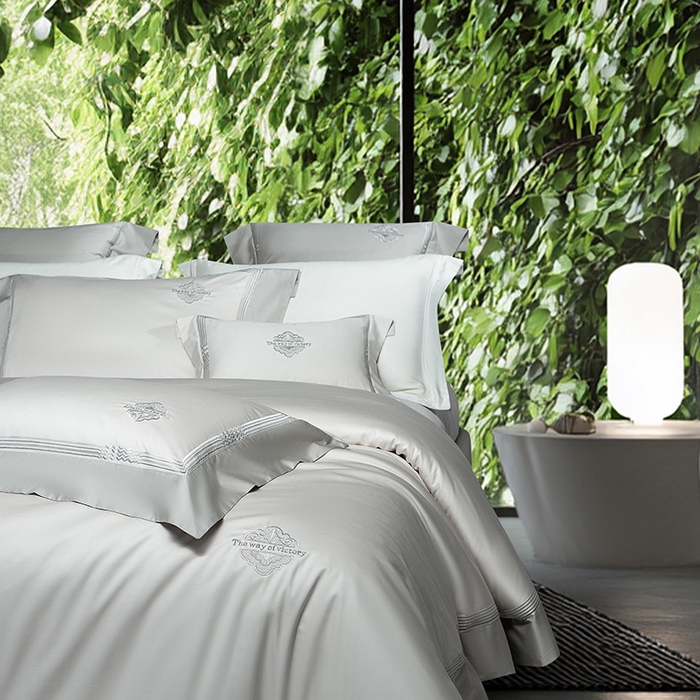 91家纺网 家纺一手货源 找家纺 （总）诗黛尔家纺 2026春夏新款 高端长绒棉刺绣 柏林系列