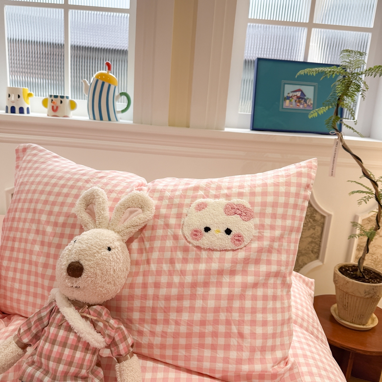 91家纺网 家纺一手货源 找家纺 （总）我心家纺 2026新款水洗棉毛巾绣四件套