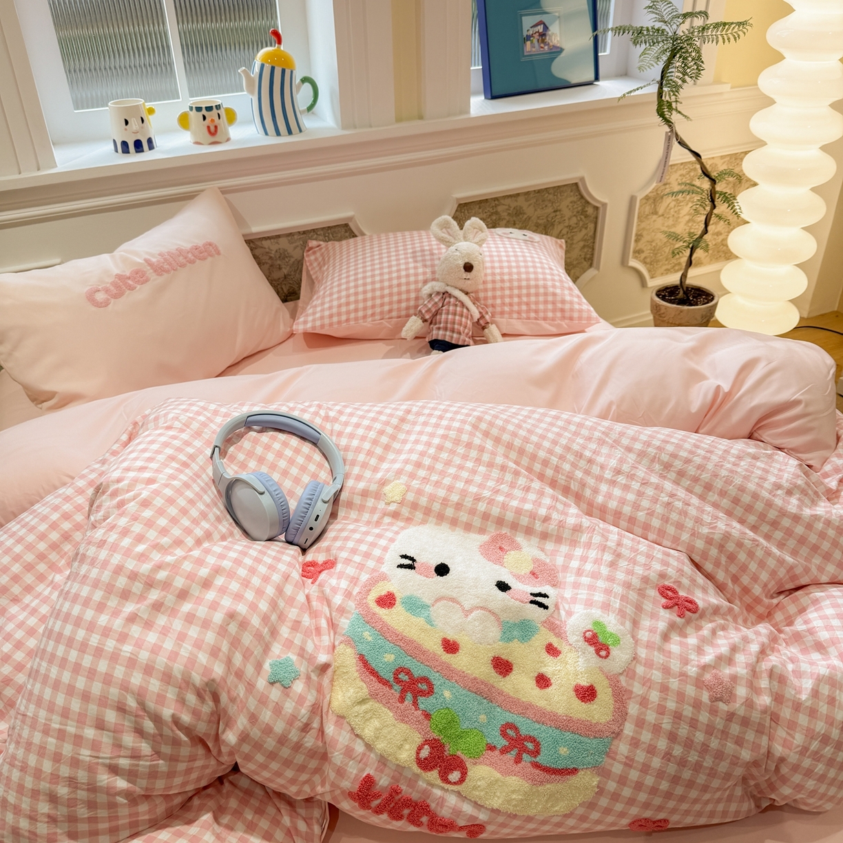 91家纺网 家纺一手货源 找家纺 （总）我心家纺 2026新款水洗棉毛巾绣四件套