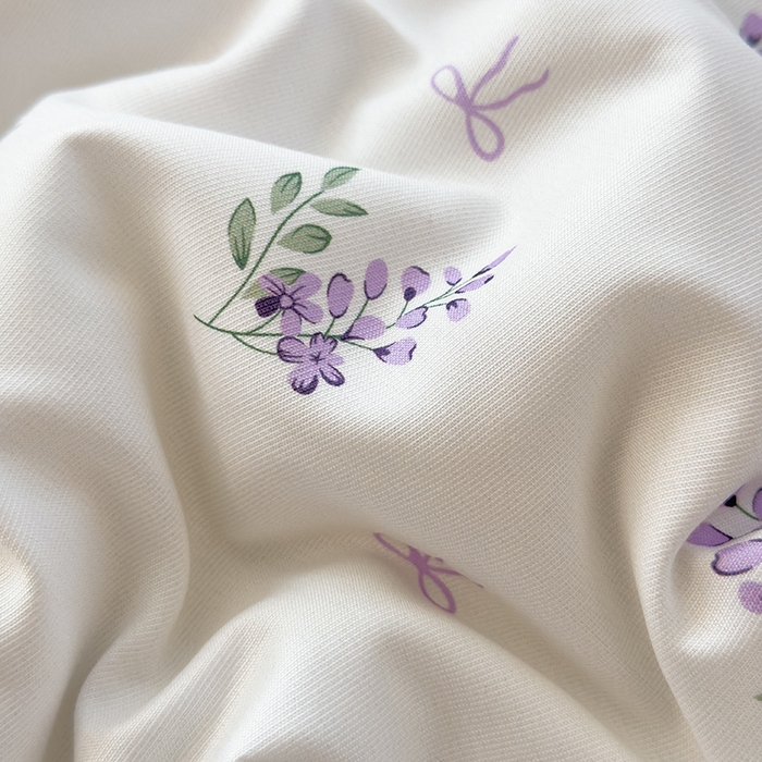 91家纺网 家纺一手货源 找家纺 悦织语 2026新款A类针织棉双层纱韩版夏被四件套空调被 紫萱