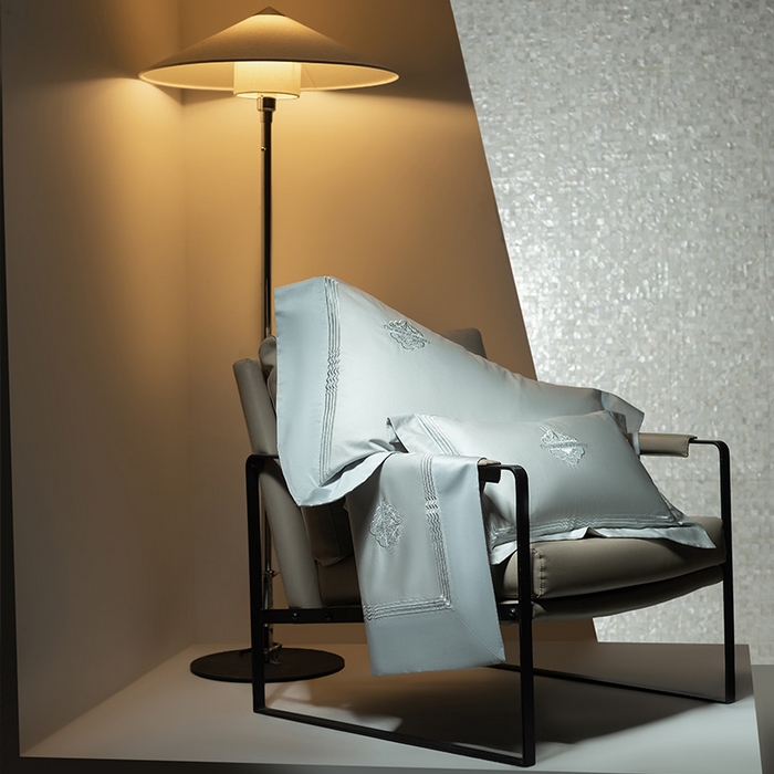 91家纺网 家纺一手货源 找家纺 诗黛尔家纺 2026春夏新款 高端长绒棉刺绣 柏林系列 柏林-水晶兰