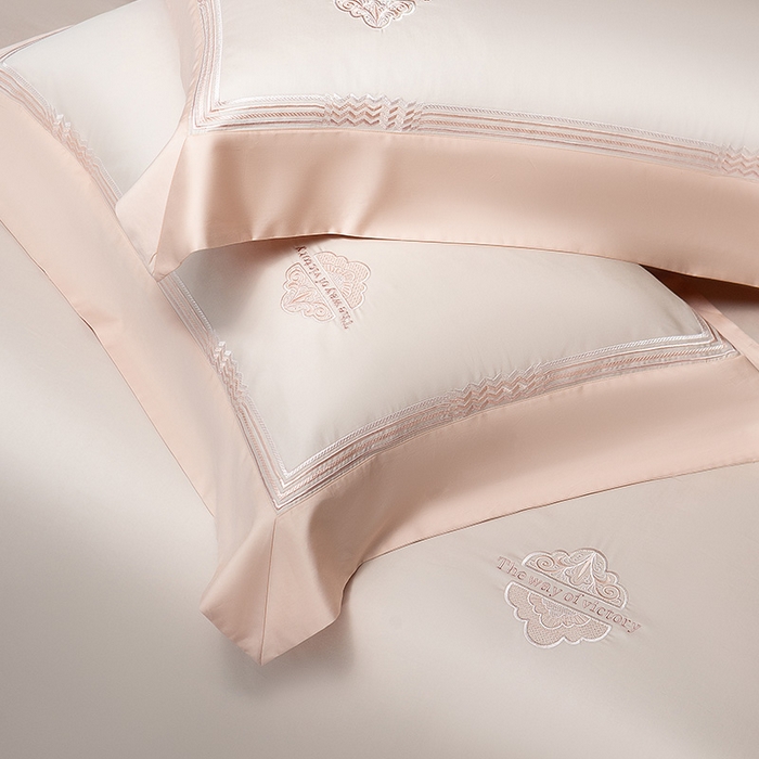 91家纺网 家纺一手货源 找家纺 诗黛尔家纺 2026春夏新款 高端长绒棉刺绣 柏林系列 柏林-香妃玉