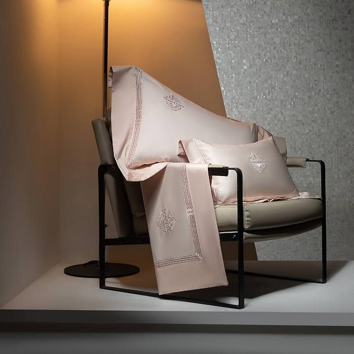 91家纺网 家纺一手货源 找家纺 诗黛尔家纺 2026春夏新款 高端长绒棉刺绣 柏林系列 柏林-香妃玉