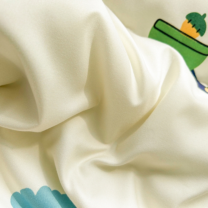 91家纺网 家纺一手货源 找家纺 悦织语 2026新款水洗棉双层纱豆豆被大豆夏凉被 挖掘机