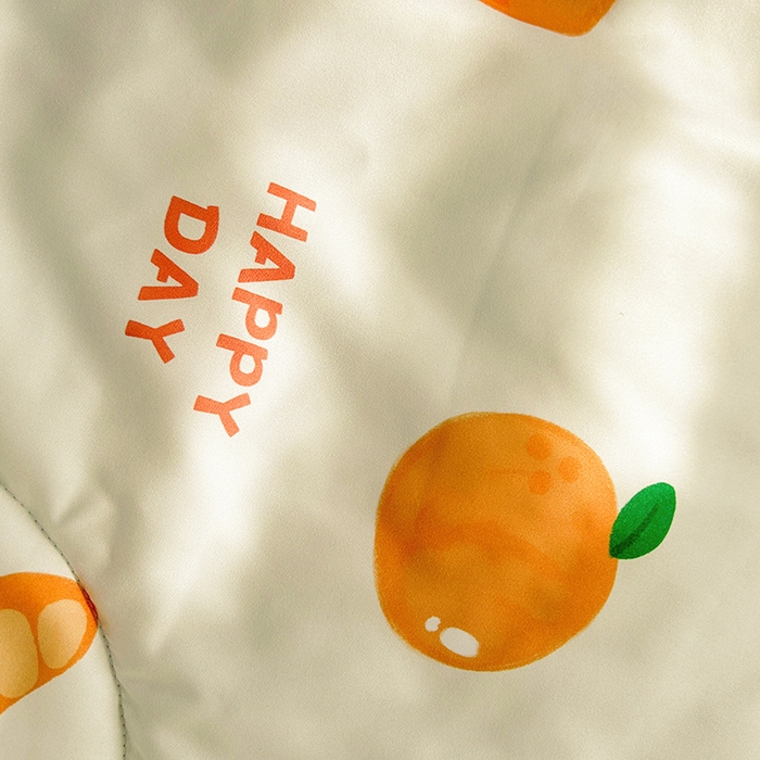 91家纺网 家纺一手货源 找家纺 悦织语 2026新款水洗棉双层纱豆豆被大豆夏凉被 小橙子